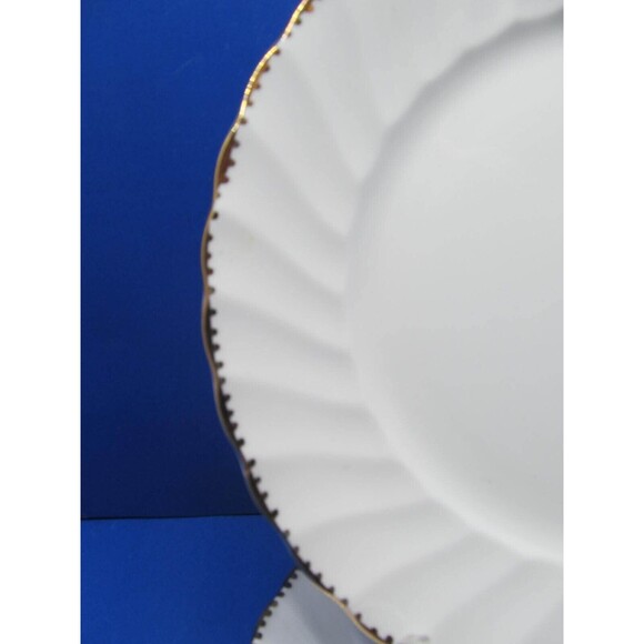 Gladstone Bone China "Old Grecian Flute" Set Of Five 8 1/2" Salad Plates VGC - Picture 2 of 8